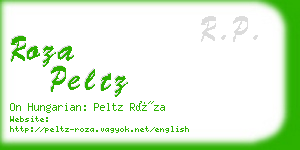 roza peltz business card